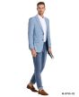 Tazio Men's Classic Fashion Sport Coat - Light Windowpane