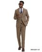Stacy Adams Men's 3 Piece Hybrid Fit Suit - Vibrant Plaid