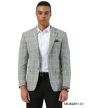 Stacy Adams Men's Hybrid Fit Sport Coat - Textured Windowpane Pattern