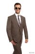 Tazio Men's 2pc Slim Fit Executive Suit - Thin Pinstripe