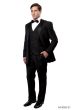 Bryan Michaels Men's 3pc Slim Fit Tuxedo - 6 Button Vest
