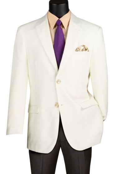 Vinci Men's Single Breasted Poplin Blazer - 2 Button