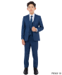 Perry Ellis Boy's 5 Piece Suit with Shirt & Tie - U Shaped Vest