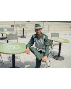 CCO Men's Long Sleeve 2 Piece Walking Suit - Textured Stripes