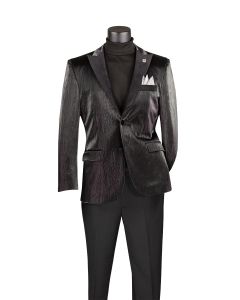 Vinci Men's Modern Fit Sport Coat - Vegan Leather