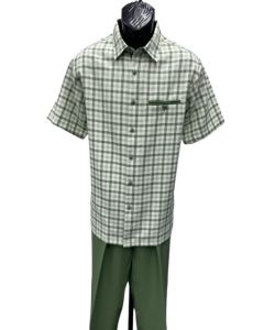 Dreams by Zacchi Men's 2 Piece Walking Suit - Plaid