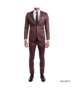 CCO Men's Outlet 2 Piece Skinny Fit Suit - Executive Style