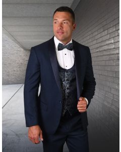 Statement Men's Outlet 3 Piece Wool Tuxedo - Fashion Vest