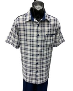 Dreams by Zacchi Men's 2 Piece Walking Suit - Textured Plaid