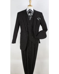 Apollo King Men's Outlet 3 Piece Fashion Suit - Bold Pinstripe