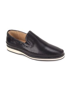 Giovanni Men's Leather Dress Shoe - Moc Toe Slip-On