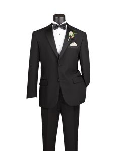 CCO Men's Outlet 2 Piece Poplin Tuxedo - Satin Trim and Buttons