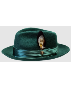 Bruno Capelo Men's 100% Australian Wool Fedora Hat - Fur Felt