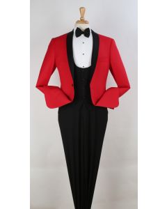 Royal Diamond Men's 3pc Fashion Tuxedo - Accented Jacket