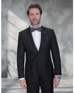 Statement Men's 2 Piece 100% Wool Modern Fit Suit - Subtle Texture