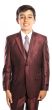 Tazio Boy's 5 Piece Suit Vested w/Shirt, Tie & Hanky - Sharkskin