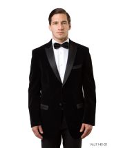 Tazio Men's Classic Fashion Slim Fit Sport Coat - Velvet Style