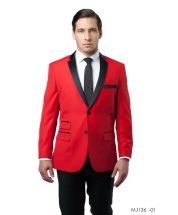Tazio Men's Classic Fashion Sport Coat - Bold Color