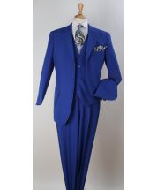 Royal Diamond Men's 3pc Discount Fashion Suit - Solid Colors