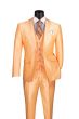 Vinci Men's 3 Piece Slim Fit Suit - Sleek Sharkskin