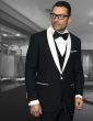 Statement Men's 3 Piece Wool Tuxedo - Stylish Accents