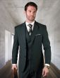 Statement Men's 3 Piece 100% Wool Suit - Solid Color 